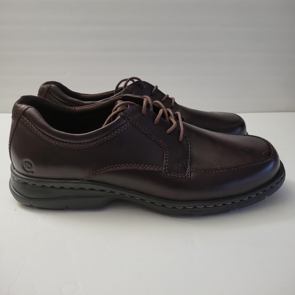 Dunham by New Balance Men's Lace-Up Light Weight Leather Brown Shoes Sz10 - Picture 4 of 9